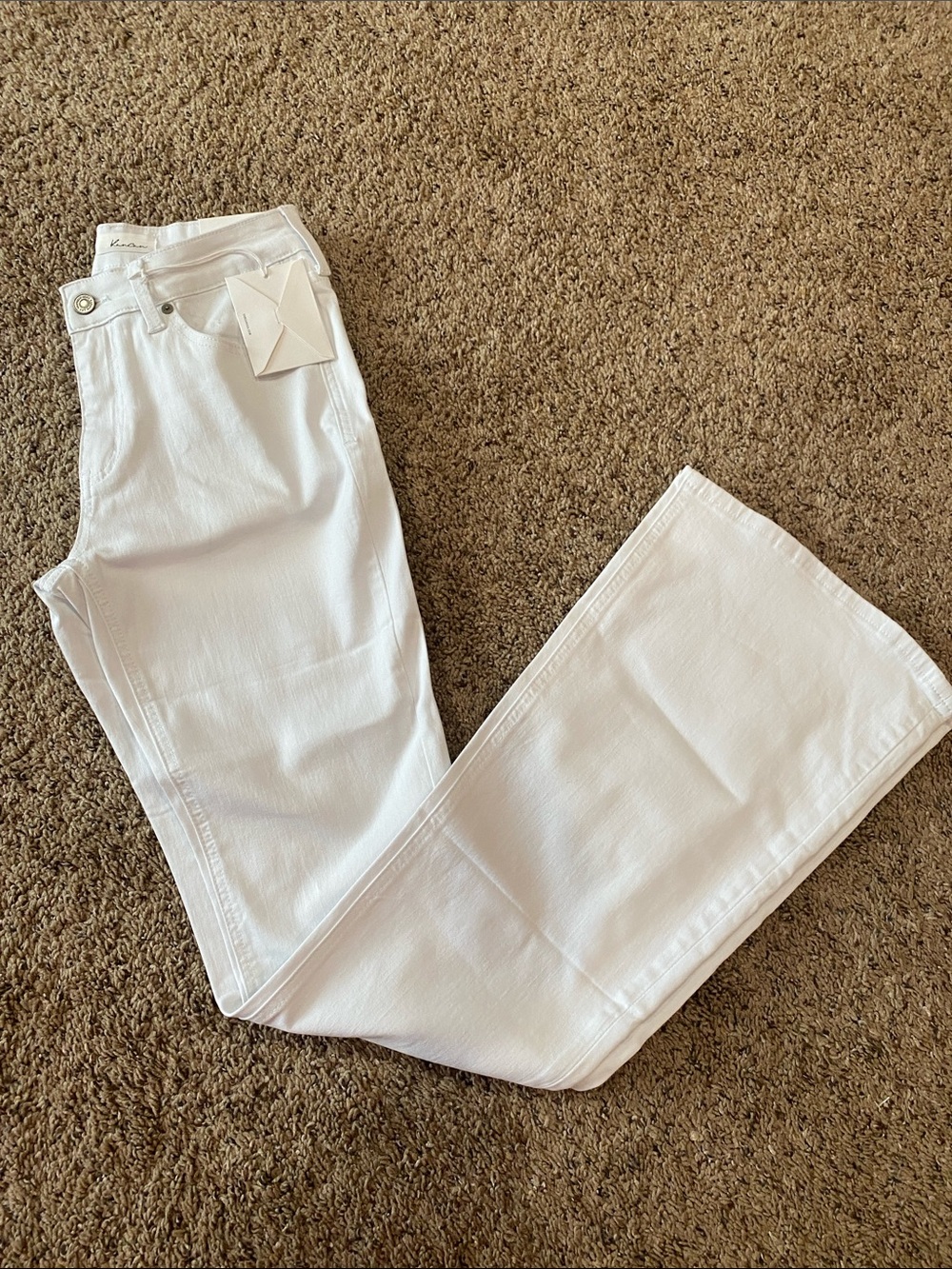 KanCan White Wide-Leg Jeans